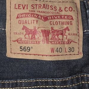 Levi's 569 Men's Loose Straight Fit Jeans - Dark Blue
